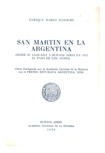 San Martín En La Argentina