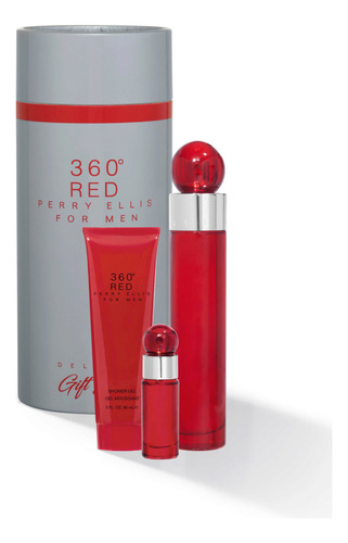 Perry Ellis Red 360 Men Original 4 Piezas