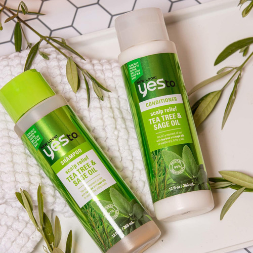 Yes To Tea Tree Scalp Relief Soothing Shampoo 12 Fl Oz I Dry