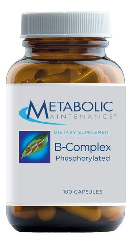 Complejo B Fosforilado, 100caps, Metabolic Maintenance,