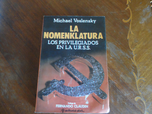 Libro La Nomenklatura Michael Voslensky