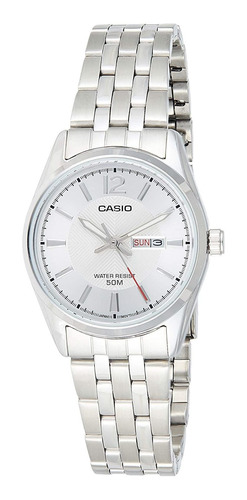 Reloj Mujer Casio Ltp-1335d- Cuarzo Pulso Plateado Just Watc