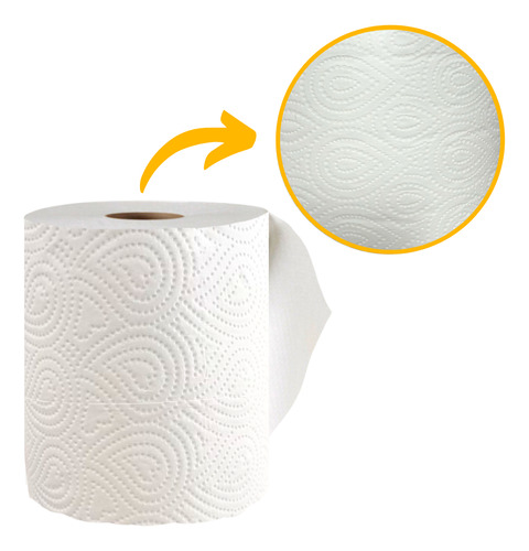 Toalla Nov Industrial De Papel Continua Alba Hogar 250m Jumb