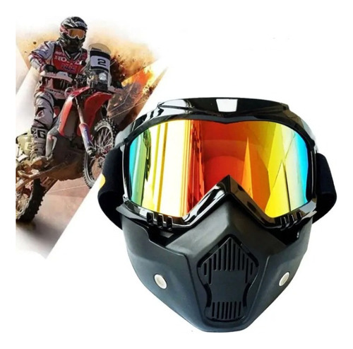 Gafas De Moto Lentes Ajustables Cálidas A Prueba De Niebla