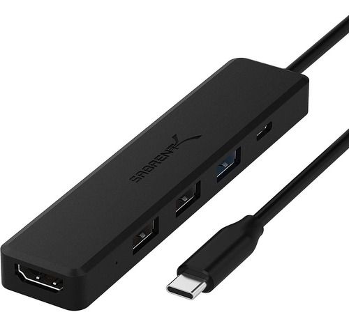 Hub Usb Tipo-c De Varios Puertos Sabrent Con Hdmi 4k | Po...