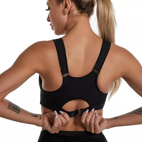 Crop Top Deportivo Ajustable Con Cremallera - Gris Ref. 2070