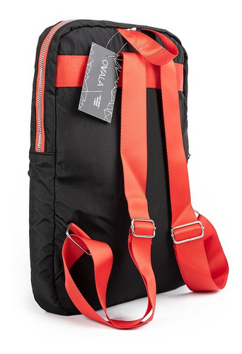 Imagen 2 de 5 de Mochila Porta Notebook Las Oreiro Original Mujer Bolsillo