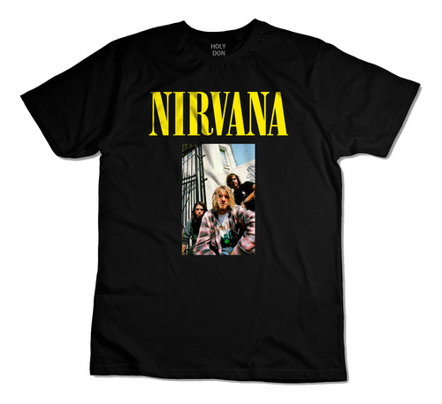 Playera Negra Nirvana Kurt Cobain 7