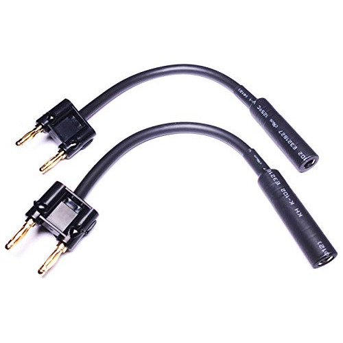 Cess-081 Adaptador De Cable De Altavoz Conectores Banan...