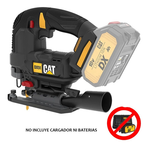 Imagen 2 de 6 de Sierra Caladora Pendular Bateria Caterpillar Dx51b Brushless