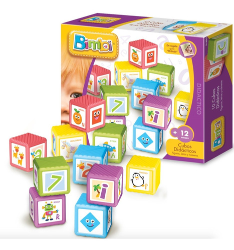 Bimbi 10 Cubos Didacticos Apilables - Sheshu Toys