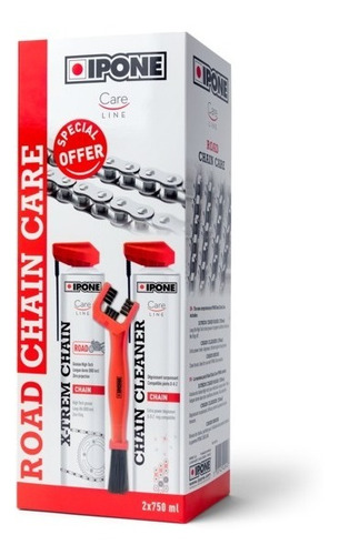 Imagen 3 de 4 de Kit Ipone Chain Road Limpia Cadena Con Cepillo