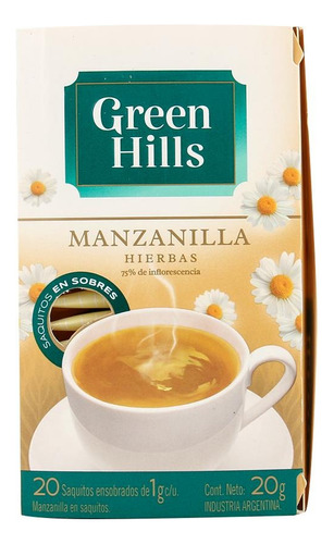 Te Green Hills Manzanilla 20 Saquitos