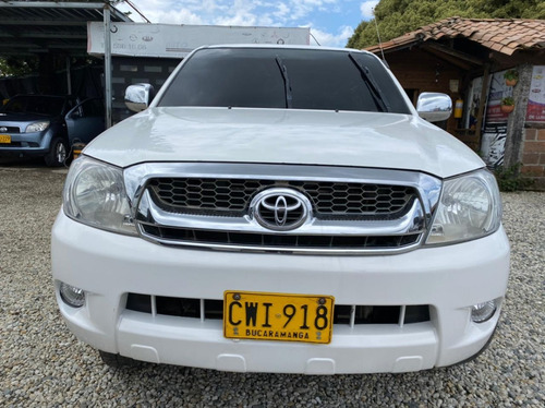 Toyota Hilux Dc 2008 Blanca 2500 Diesel 4*2 Cuero Full