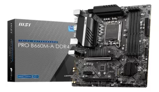 Motherboard Msi Pro B660m-a Ddr4 Intel S1700 12va Gen *