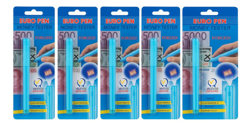 Kit 5 Canetas Uv Para Identificar Nota Falsa/dinheiro Falso