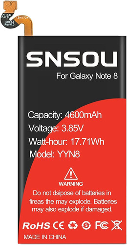 Batería Galaxy Note 8, Snsou 4600mah Eb-bn950aba Batería De