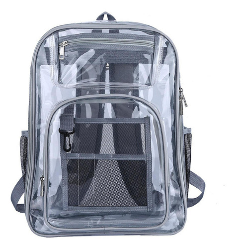 L Mochila Transparente Correa Reforzada De Pvc Resistente Al