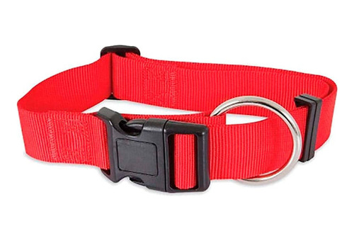 Petmate Collar Ajustable De Nylon Rojo Talla L