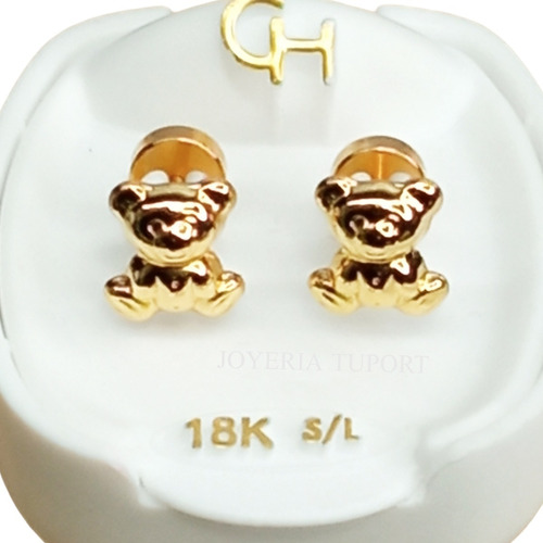 Aro Abridor Oso Con Cuerpo Oro 18k (ab760)