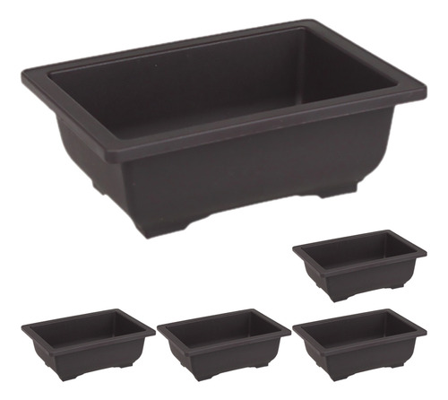 Maceta Grande Para Bonsáis, Macetas Rectangulares, 4 Unidade