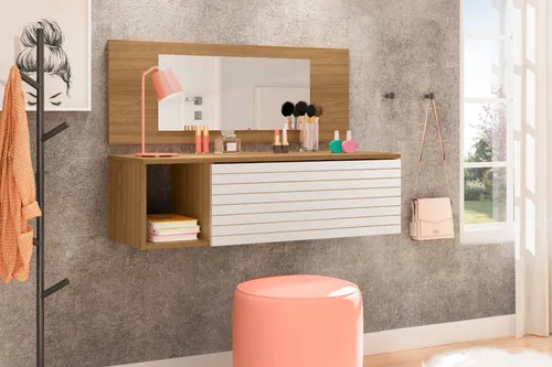 comprar Penteadeira Gaveta Suspensa Camarim Joy Nature Móveisleartam