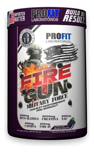 Pre Entreno Profit Fire Gun 300g Completo !envío Gratis!