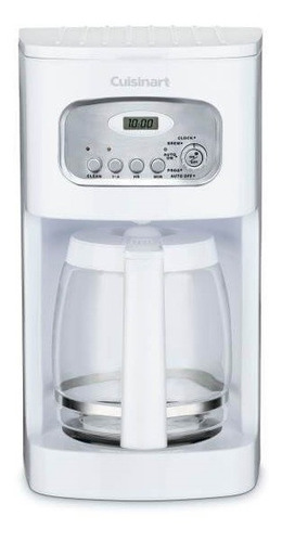 Cafetera Cuisinart DCC-1100 Series Cafetera programable automática blanca de filtro 120V