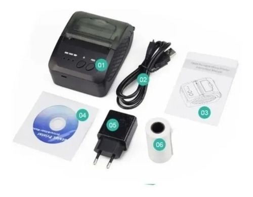 Imagen 2 de 3 de Impresora Bluetooth Inalámbrica 58mm Boleta Sii + 20 Rollos