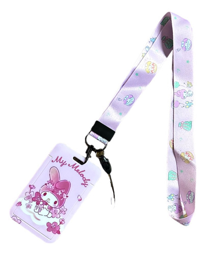 Lanyard Porta Credencial My Melody Sanrio Cuerda Celular