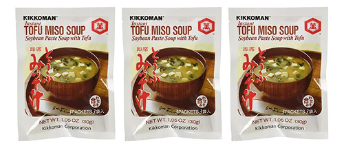 Tofu Miso Soup Sopa Instant Kikkoman 3 Sobres