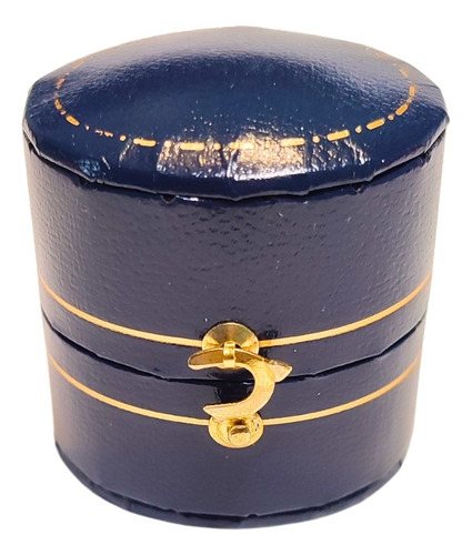 Caja Vintage Ovalada Para Anillo De Compromiso Con Broche