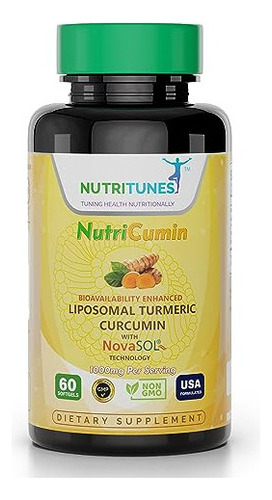 Nutritunes Nutricumin 1000 Mg De Curcumina De Cúrcuma Lipos