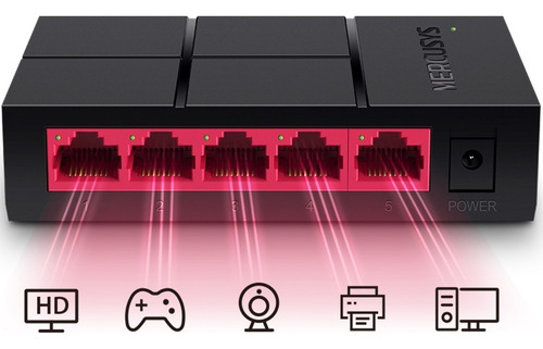Switch Mercusys Gigabit Ethernet Ms105g, 5 Puertos 10gbit/s