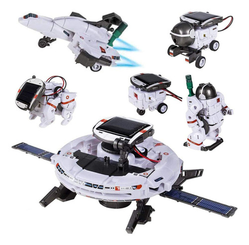 Kit De Robot Solar For Aprender, Construir, Juguetes De Mad