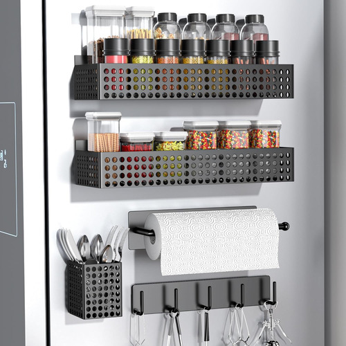 Conjunto Organizador Magnético Refrigerador, 5 Piezas,...