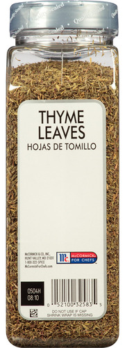 Hojas De Tomillo Secas 170 Gramos Para Sopas Y Carnes