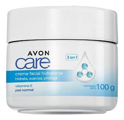 Crema Facial  3 En 1 Avon Care, Hidratante Rápida Absorción