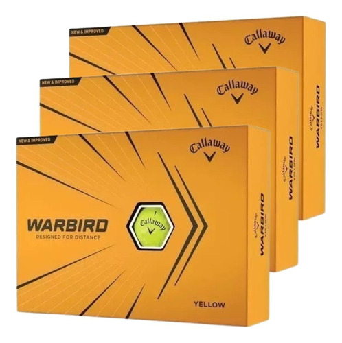 Pelotas Golf Callaway Warbird - Promo 3x2 Caja Amarilla -kdg