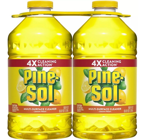 Desinfectante Superficies Pine-sol Aroma A Limón 2 Pzas 2.9l