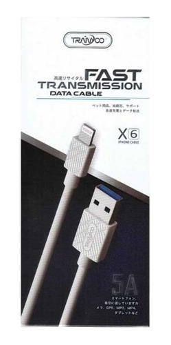 Cable Usb Lightning 5a Transmission Rapida X6-i