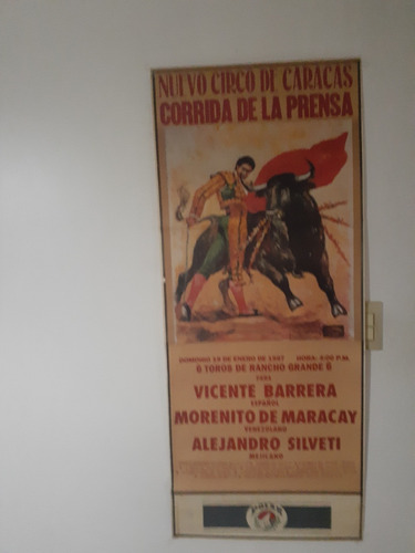 Afiche Taurino De Corrida De La Prensa De 1997