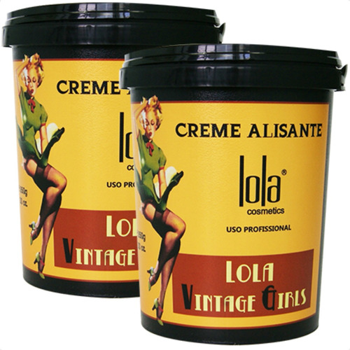 02 Creme Alisante Vintage Girls Lola 850g + Brinde