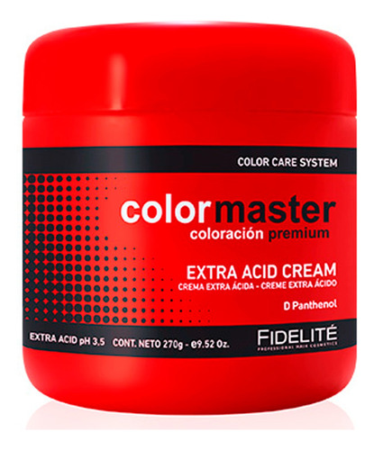 Fidelite Colormaster Mascara Baño De Crema Extra Acida 270 G