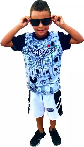 Kit Favela Infantil Menino / Quebrada /conjunto Mandrake