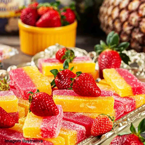 Geléia De Goma Sabor Frutas Cítricas 1,4 Kg C/ 20 Un. Clamel