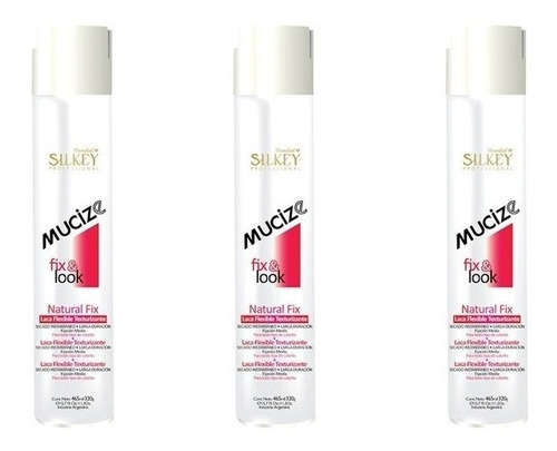 Laca Texturizantes Natural Fix Mucize Silkey 465 Ml X 3 Und