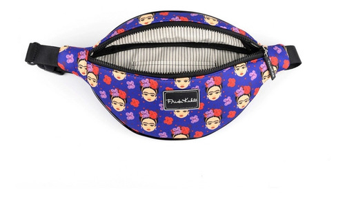 Imagen 2 de 3 de Riñonera Frida Kahlo Original Doll Blue Neoprene 0013