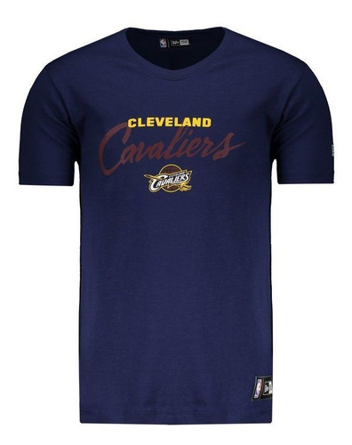 Camiseta New Era Nba Cleveland Cavaliers Azul Marinho 