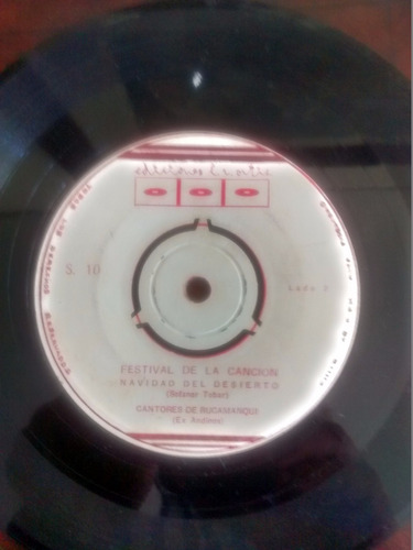 Vinilo Single De Cantores De Rucamanqui  -navidad Del ( T108